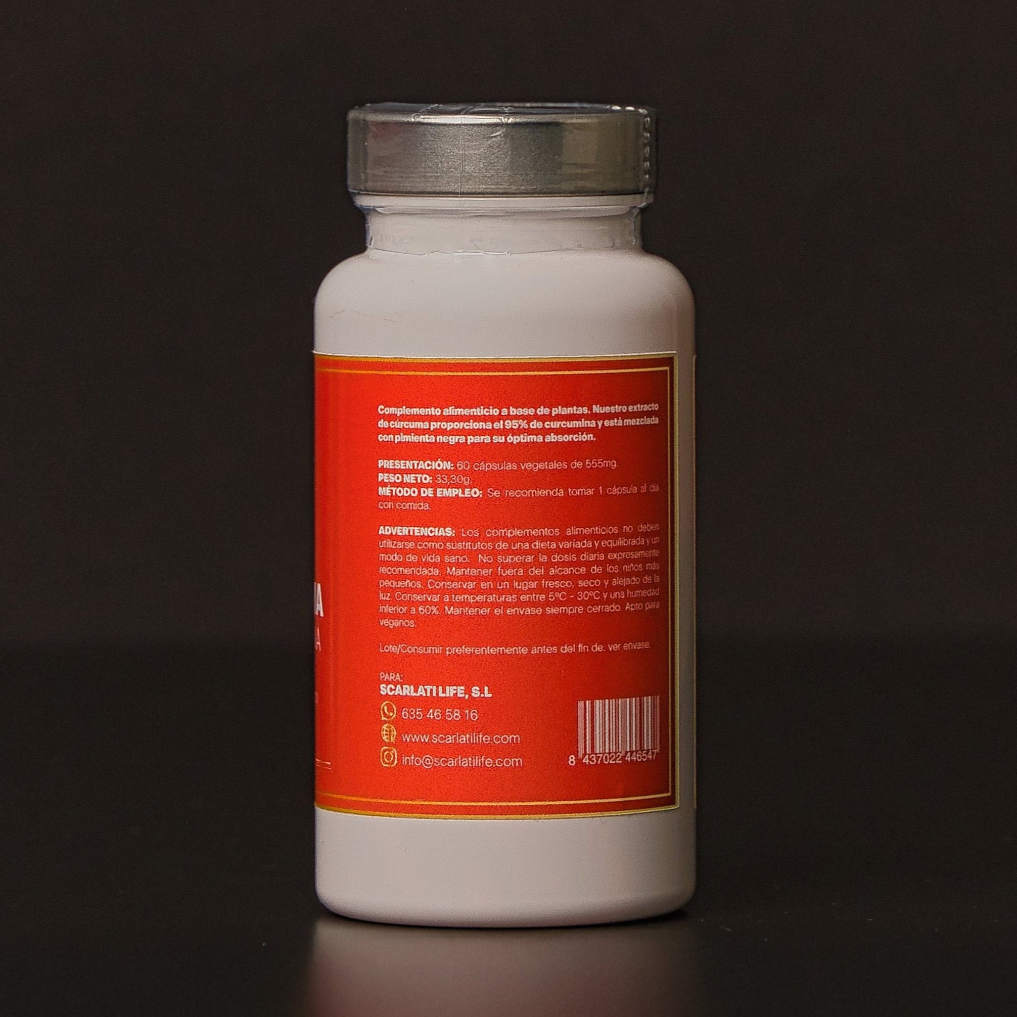 Cúrcuma, Jengibre y Pimienta Negra – Suplemento Antioxidante y Natural 60 cápsulas