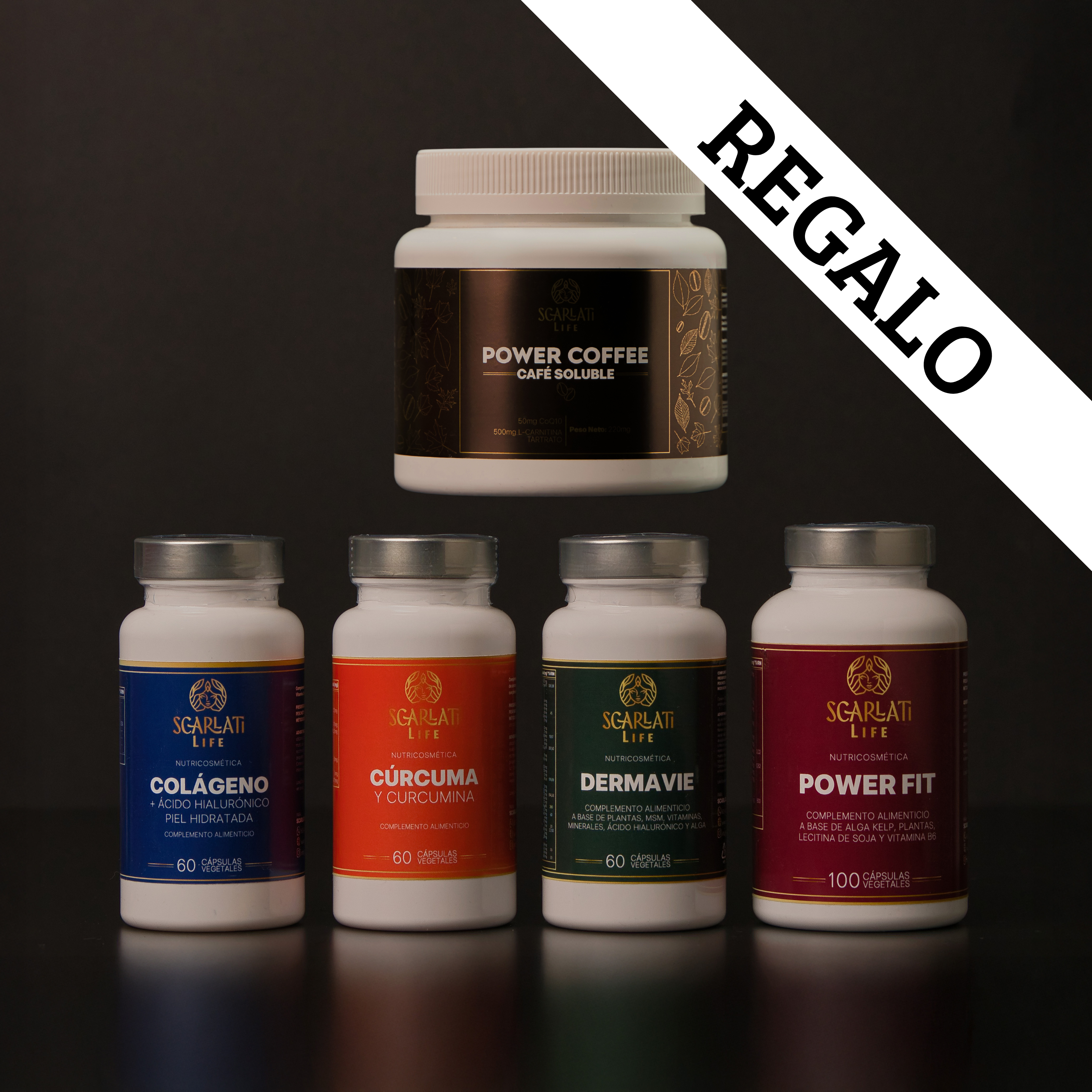 Pack Completo Belleza & Energía - Dermavie + Colágeno + Cúrcuma + Power Fit + Power Coffee de REGALO